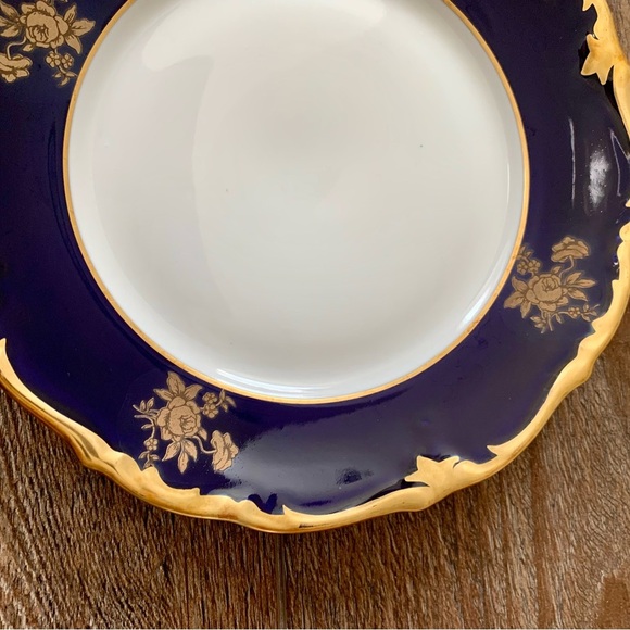 Vintage 10 Reichenbach Echo Kobalt Blue/Gold Plates - Picture 8 of 14